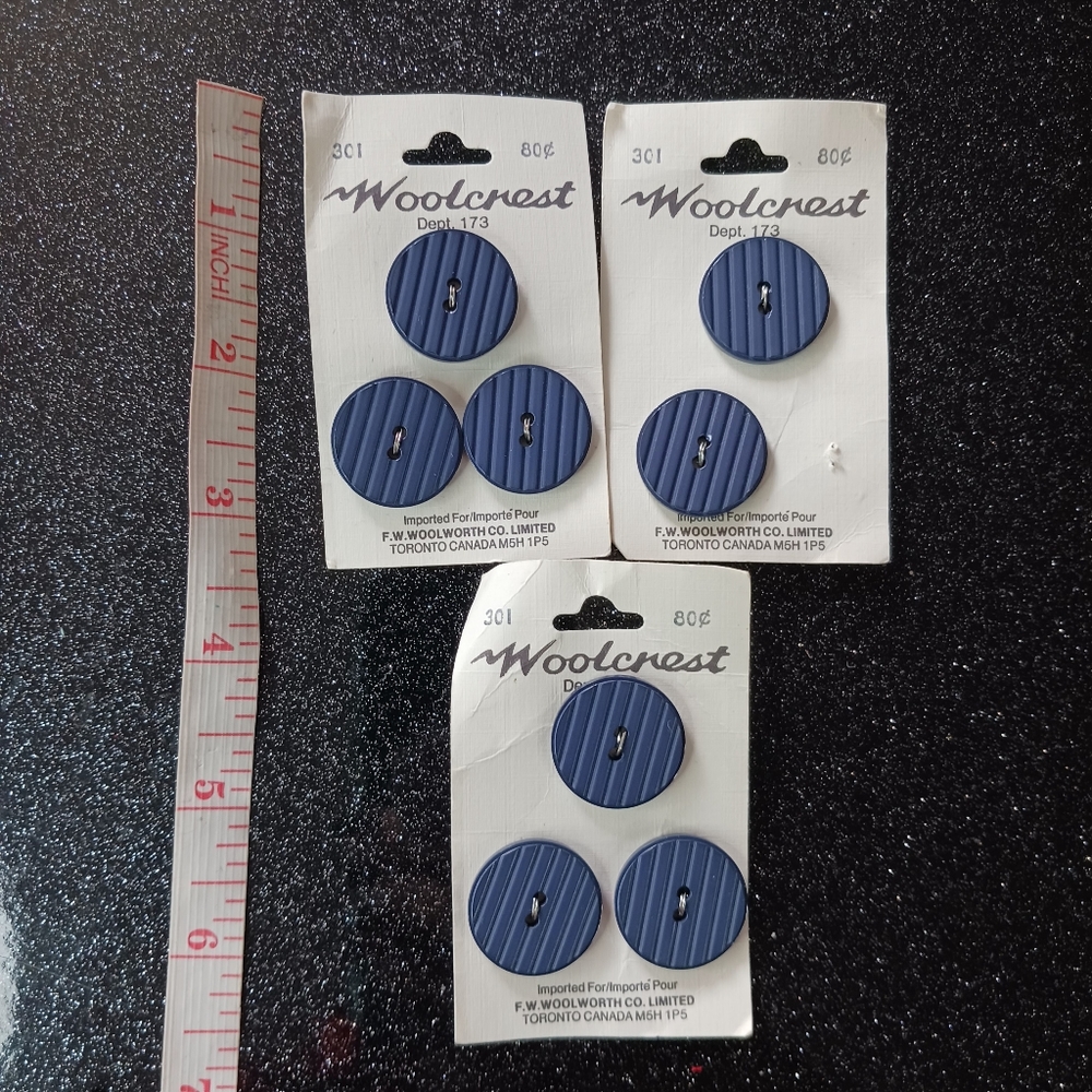 Blue Vintage Button Bundle. - Picture 2 of 4